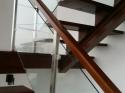 Glass with Stainless Stair Railing